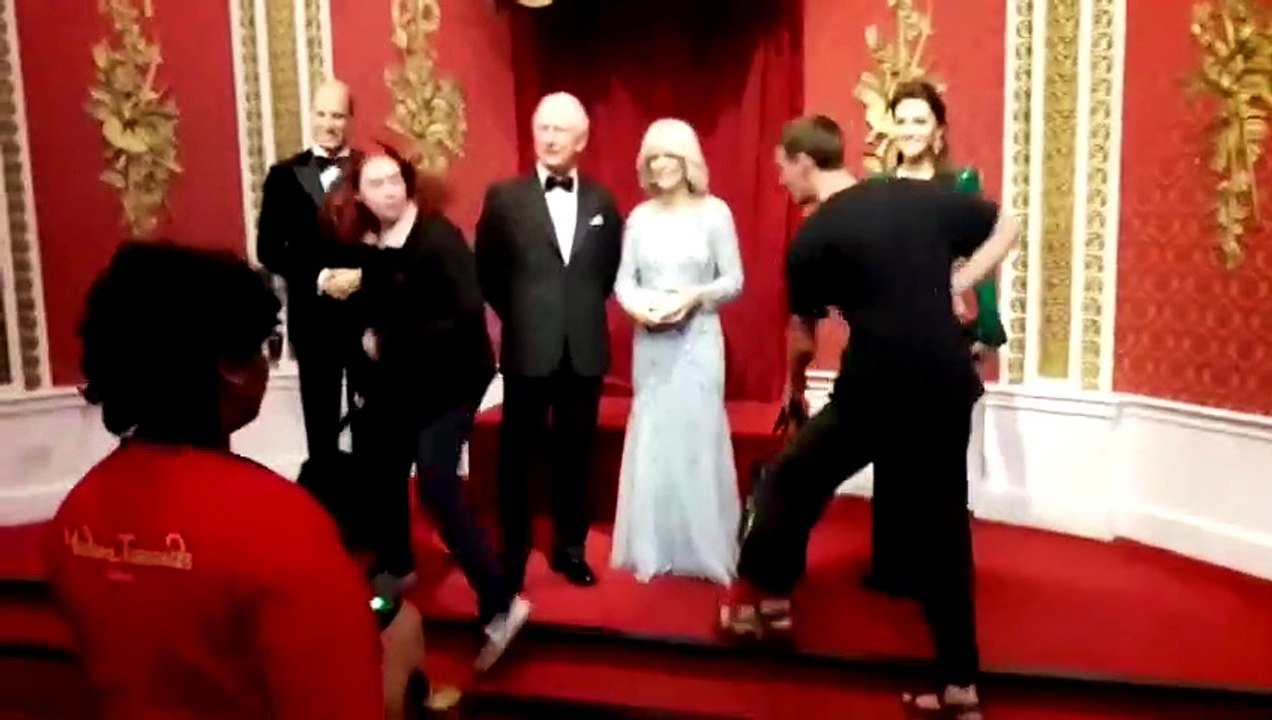 Just Stop Oil protestors splat King Charles III with custard pie in Madame Tussauds
