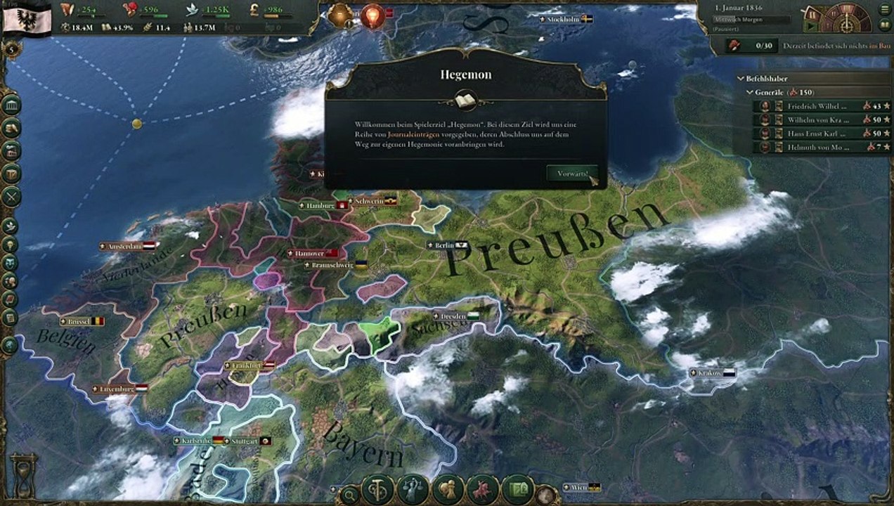 Victoria 3 Gameplay: Wir starten ein neues Spiel und bewundern die Welt