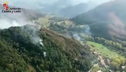 Incendio en el Valle de Mena