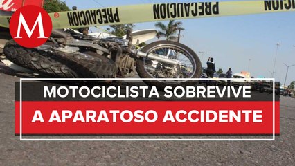 Motociclista sufre un accidente y obstruye vialidad en CdMx