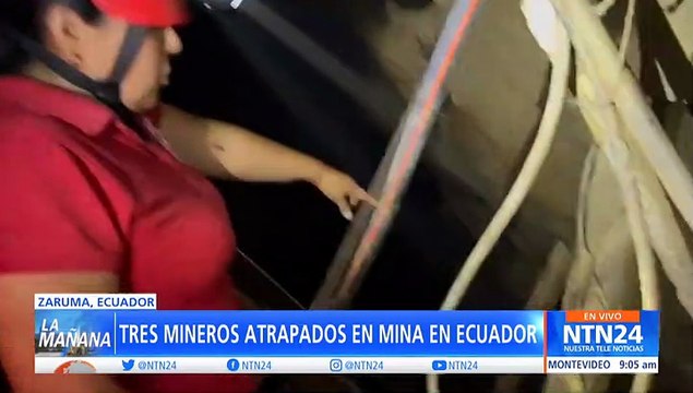 Tres mineros quedaron atrapados en túnel de Zaruma, Ecuador