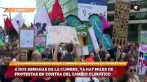A dos semanas de la cumbre, ya hay miles de protestas en contra del cambio climático