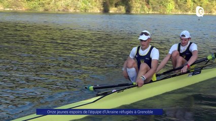 Reportage - De jeunes espoirs de l'équipe d'Ukraine d'Aviron s'entraînent à Grenoble