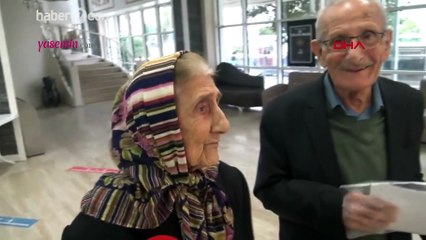 Sağlık ocağında tanışıp birbirlerine aşık oldular! Yaşlı çiftin aşkı...