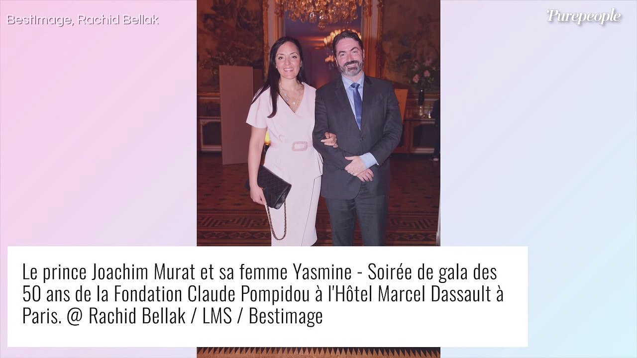 Joachim Murat : Mariage religieux en grande pompe avec sa belle Yasmine, l'héritier de Napoléon radieux