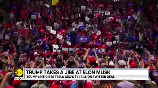 Donald Trump criticises Tesla CEO Elon Musk's $44 billion Twitter deal _ Latest English News _ WION