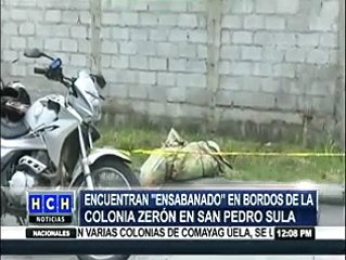 Encuentran a una persona ensabanada en la colonia Zerón de SPS