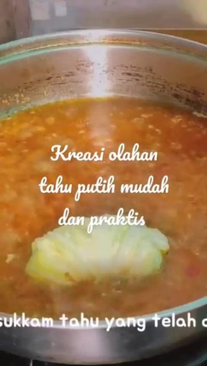 WAJIB DICOBA‼️Kreasi olahan tahu putih mudah dan praktis || TAHU KUAH PEDAS