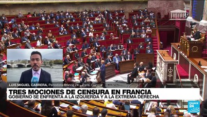 Informe desde París: Gobierno francés enfrenta tres mociones de censura