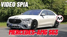Mercedes-AMG S63: il VIDEO SPIA delle prime prove al Nurburgring