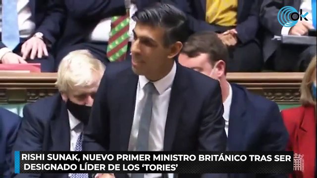 Rishi Sunak, nuevo primer ministro británico tras ser designado líder de los ‘tories’