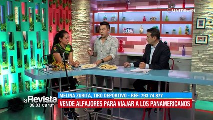 La deportista Melina Zurita vende alfajores y galletas para participar del Campeonato Panamericano de Tiro con arco