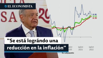 AMLO celebra dato de inflación en quincena de octubre