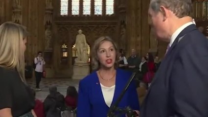 Security tries to block Sky News camera as sit-in protest takes place in parliament