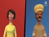 Badmash aur Police, Jhannata 24, Comedy video, Fun, Cartoon Animation