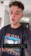 Santi Maratea mostró el cariñoso mensaje de Holder