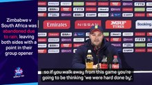 Zimbabwe and South Africa coaches disagree after World Cup tie abandoned