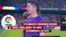 El gesto de Lewandowski al final del partido que enamora a los culés