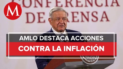 AMLO celebra baja en la inflación: “poco, pero ya no está creciendo”