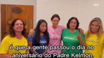 Michelle Bolsonaro chama Kelmon de 'padre mais amado do Brasil'