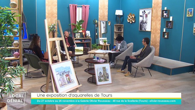 Local Génial - 24/10/2022 - Une exposition d'aquarelles de Tours