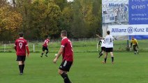 Das 1:0 für den TSV  Dramfeld durch Jens  Evers gegen den Nikolausberger SC