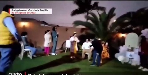 Revelan video del ‘baby shower’ de Gabriela Sevilla, donde hace parodia del día que daría a luz