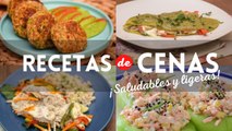 4 recetas de cenas saludables y ligeras ¡listas en menos de 20 minutos!