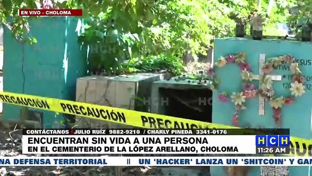¡Asesinan a hombre dentro del cementerio de col. López Arellano, Choloma!