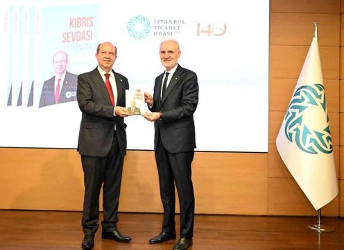 KKTC Cumhurbaşkanı Ersin Tatar, İTO'da 'Kıbrıs Sevdası' kitabının tanıtımına katıldı