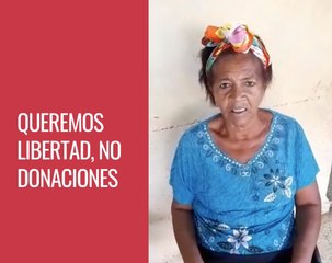 Queremos libertad, no donaciones. Mariana Calzado Fonseca