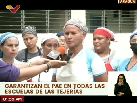Aragua | PAE garantiza la alimentación a 1.140 alumnos de la U.E. Sergio Medina en Las Tejerías