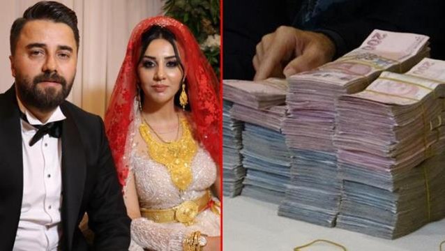 Aşiret düğününde gelin ve damada takılan takı ağızları açık bıraktı