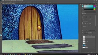 speed art rumah squidward - tutorial photoshop