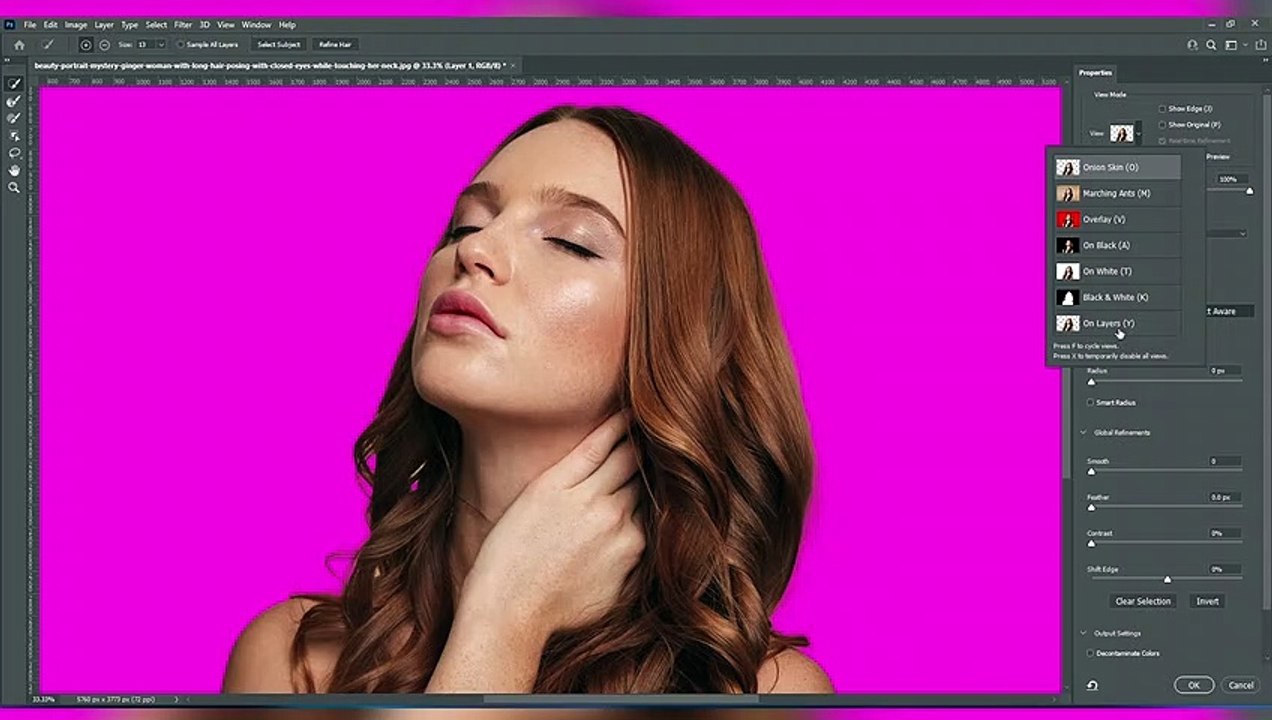 cara hapus background foto dengan cepat memakai photoshop