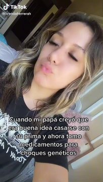 Sus padres son primos y ahora ella tiene problemas genéticos