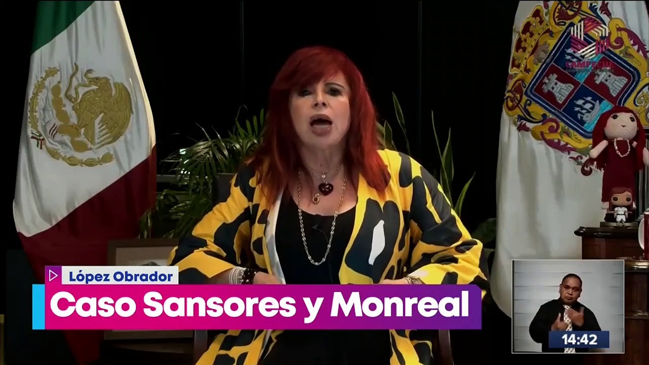 López Obrador rechaza las advertencias de Layda Sansores contra Monreal