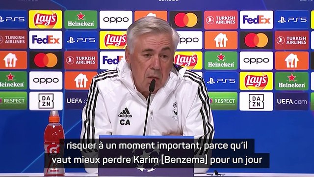 Groupe F - Ancelotti : Vous ne voulez pas vous blesser ? Restez sur le canapé