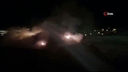 Bütün emekleri kül oldu: Hayvanları için biriktirdiği yonca balyaları yandı