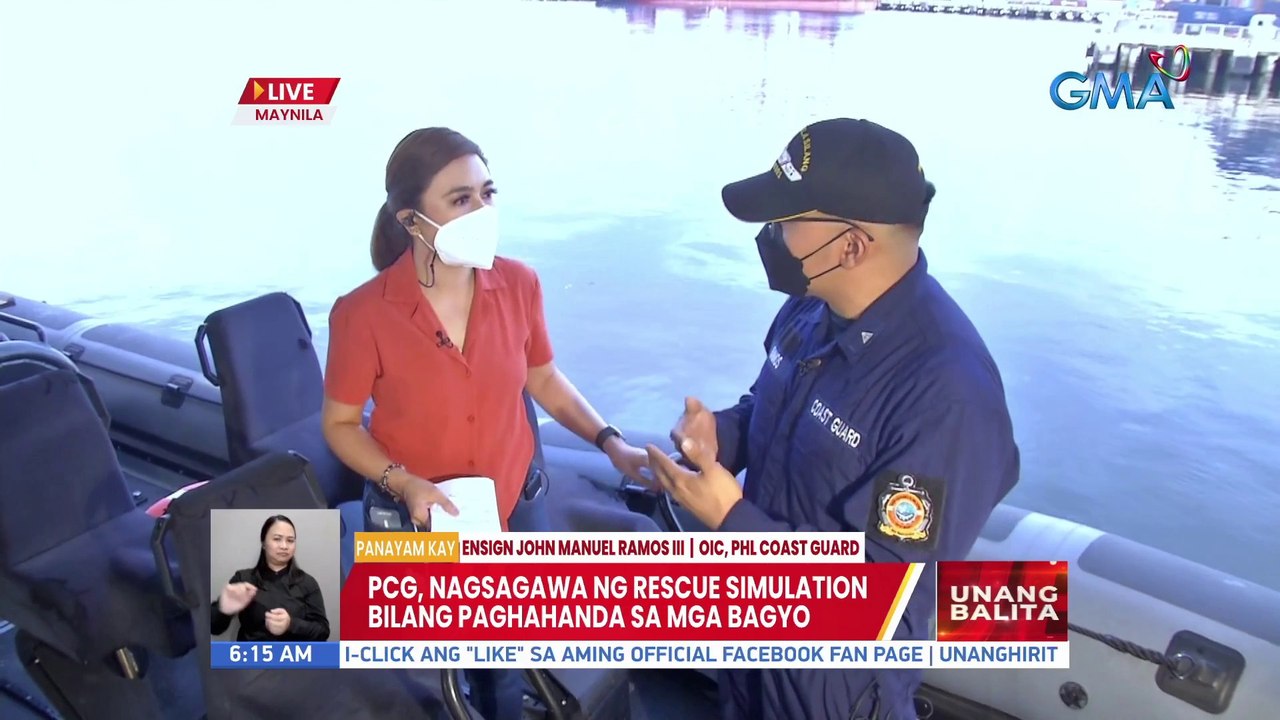 PCG, nagsagawa ng rescue simulation bilang paghahanda sa mga bagyo | UB ...