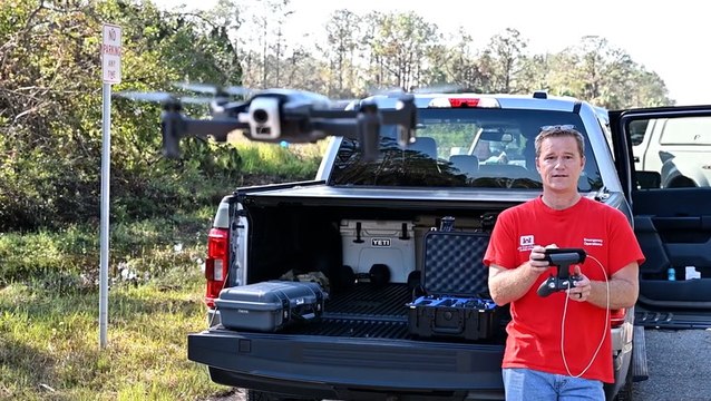 Drones help Army Corps get more than 10,000 blue roofs on damaged homes