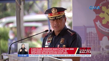 Cascolan, sinabing makatutulong ang kanyang karanasan sa COVID-19 response bilang bagong DOH usec. | UB