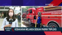Kebakaran Landa Pabrik Tripleks di Bandung, Petugas Damkar Kesulitan Padamkan Api!