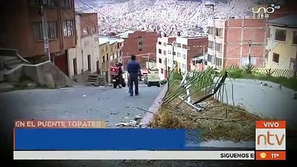 Fatal accidente de tránsito con muertos y heridos se suscitó en el Puente Topater en La Paz