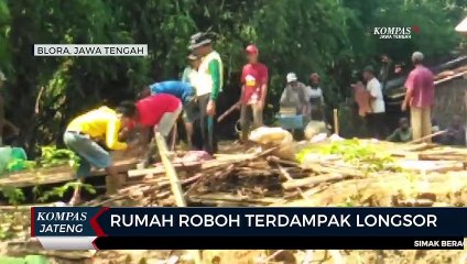Tanah Longsor di Blora, Satu Rumah Roboh