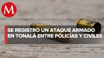 Reportan balacera entre civiles armados y policías, en Coyula, Tonalá