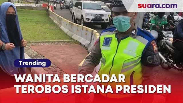 Viral Video Wanita Bercadar Terobos Istana Presiden Membawa Senjata Api Jenis FN