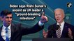 Biden says Rishi Sunak's ascent as UK leader a 'ground-breaking milestone'