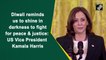 Diwali reminds us to shine in darkness to fight for peace and justice: US Vice President Kamala Harris