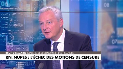 Bruno Le Maire : «Le Rassemblement national a fait le choix du reniement de ses convictions pour semer le désordre»
